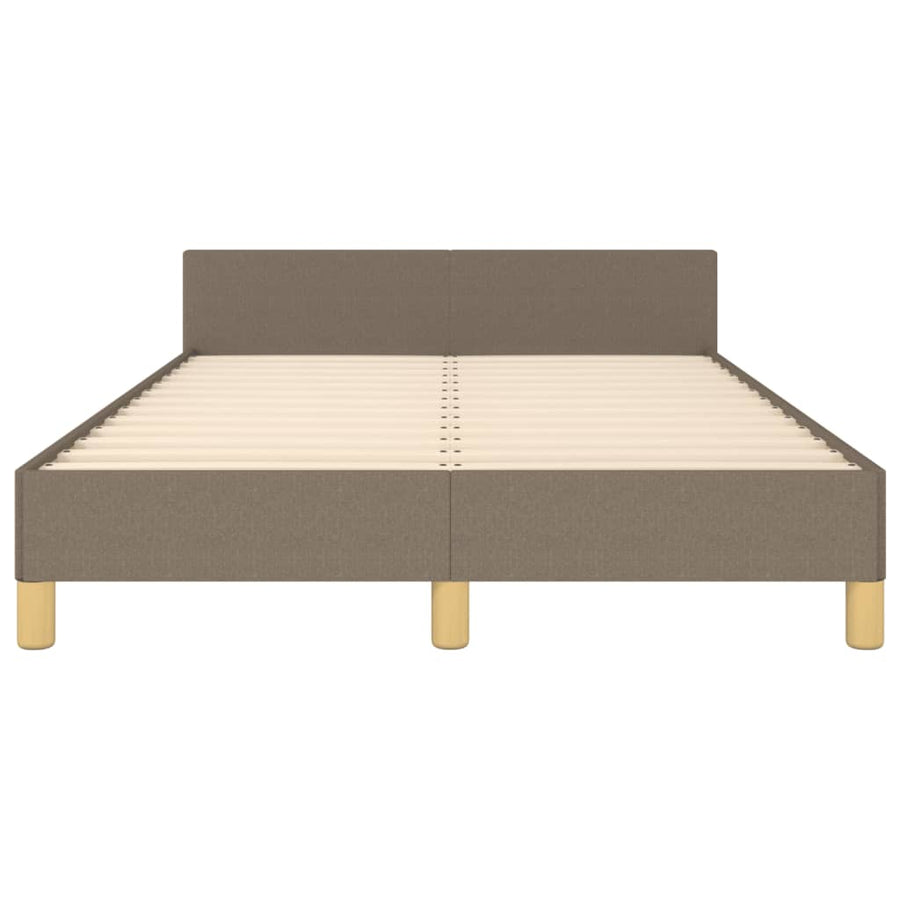 Bedframe Met Hoofdeinde Stof Taupe 120X200 Cm 120 x 200 cm Verticale strepen