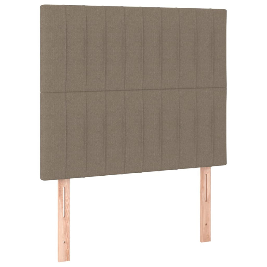 Bedframe Met Hoofdeinde Stof Taupe 120X200 Cm 120 x 200 cm Verticale strepen