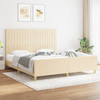 Bedframe crèmekleurig 180x200 cm