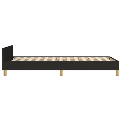 Bedframe Met Hoofdeinde Stof Zwart 90 x 190 cm Getuft ontwerp