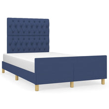 Bedframe Met Hoofdeinde Stof Blauw 120 x 200 cm Getuft ontwerp