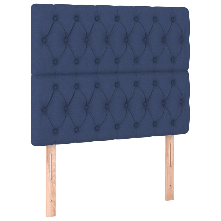 Bedframe Met Hoofdeinde Stof Blauw 120 x 200 cm Getuft ontwerp