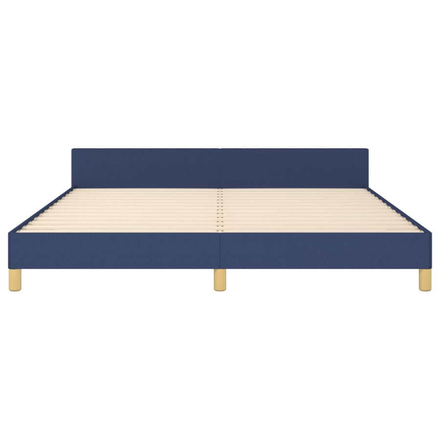 Bedframe Met Hoofdeinde Stof Blauw 160 x 200 cm Getuft ontwerp