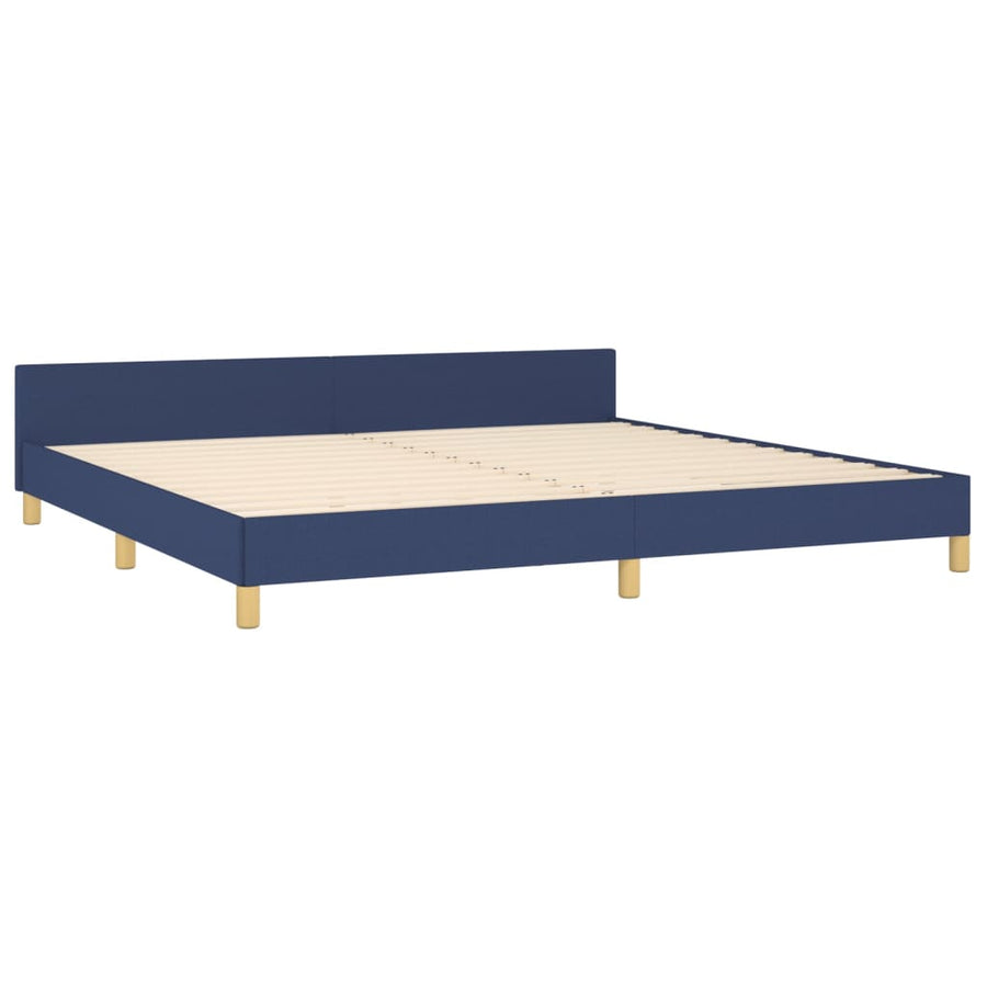 Bedframe Met Hoofdeinde Stof Blauw 200 x 200 cm Getuft ontwerp