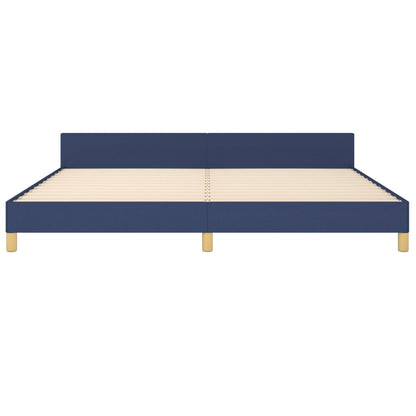 Bedframe Met Hoofdeinde Stof Blauw 200 x 200 cm Getuft ontwerp