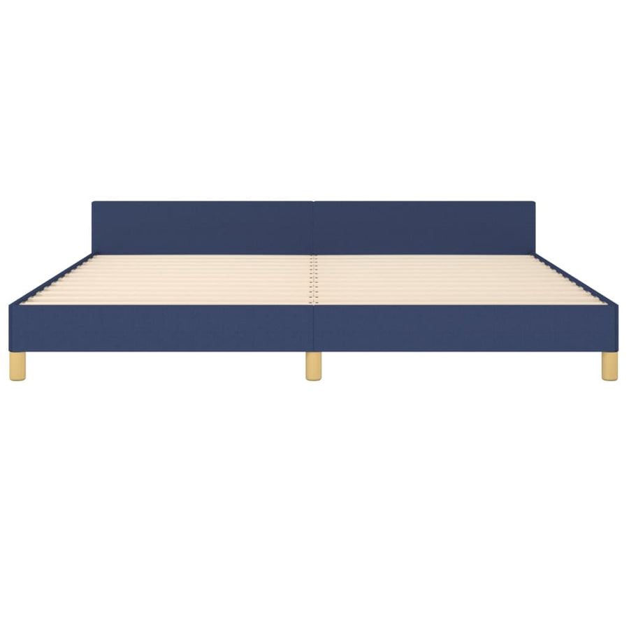 Bedframe Met Hoofdeinde Stof Blauw 200 x 200 cm Getuft ontwerp