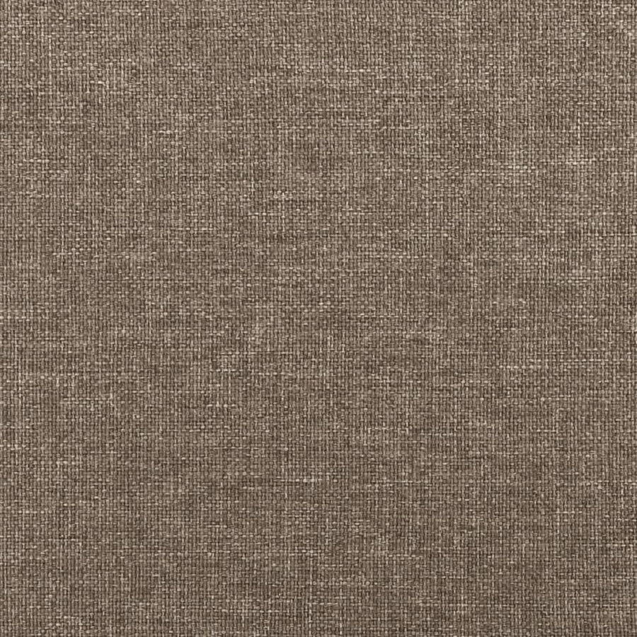 Bedframe Met Hoofdeinde Stof Taupe 80 x 200 cm Knopen