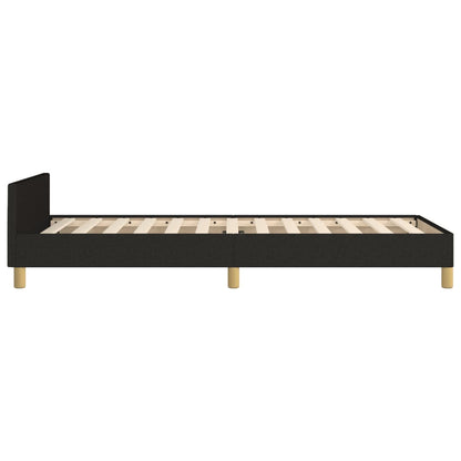 Bedframe Met Hoofdeinde Stof Zwart 90 x 200 cm Knopen