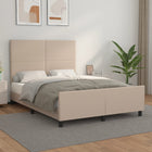 Bedframe 140x200 cm kunstleer cappuccino
