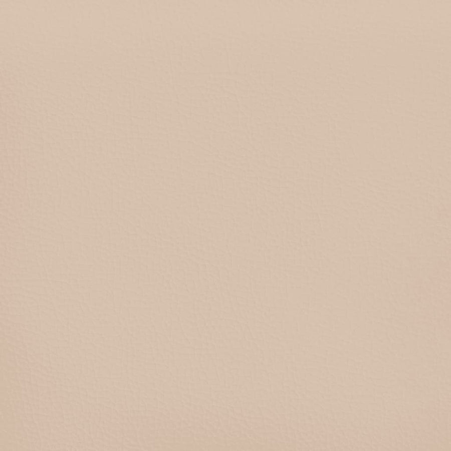 Bedframe Met Hoofdbord Kunstleer Kleurig Cappuccino 180 x 200 cm Effen ontwerp