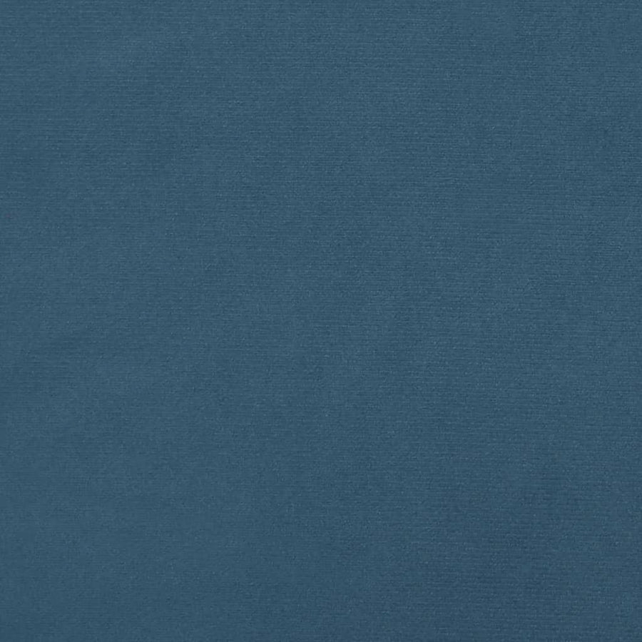 Bedframe Met Hoofdeinde Fluweel Donkerblauw 140 x 200 cm Blok met vierkanten