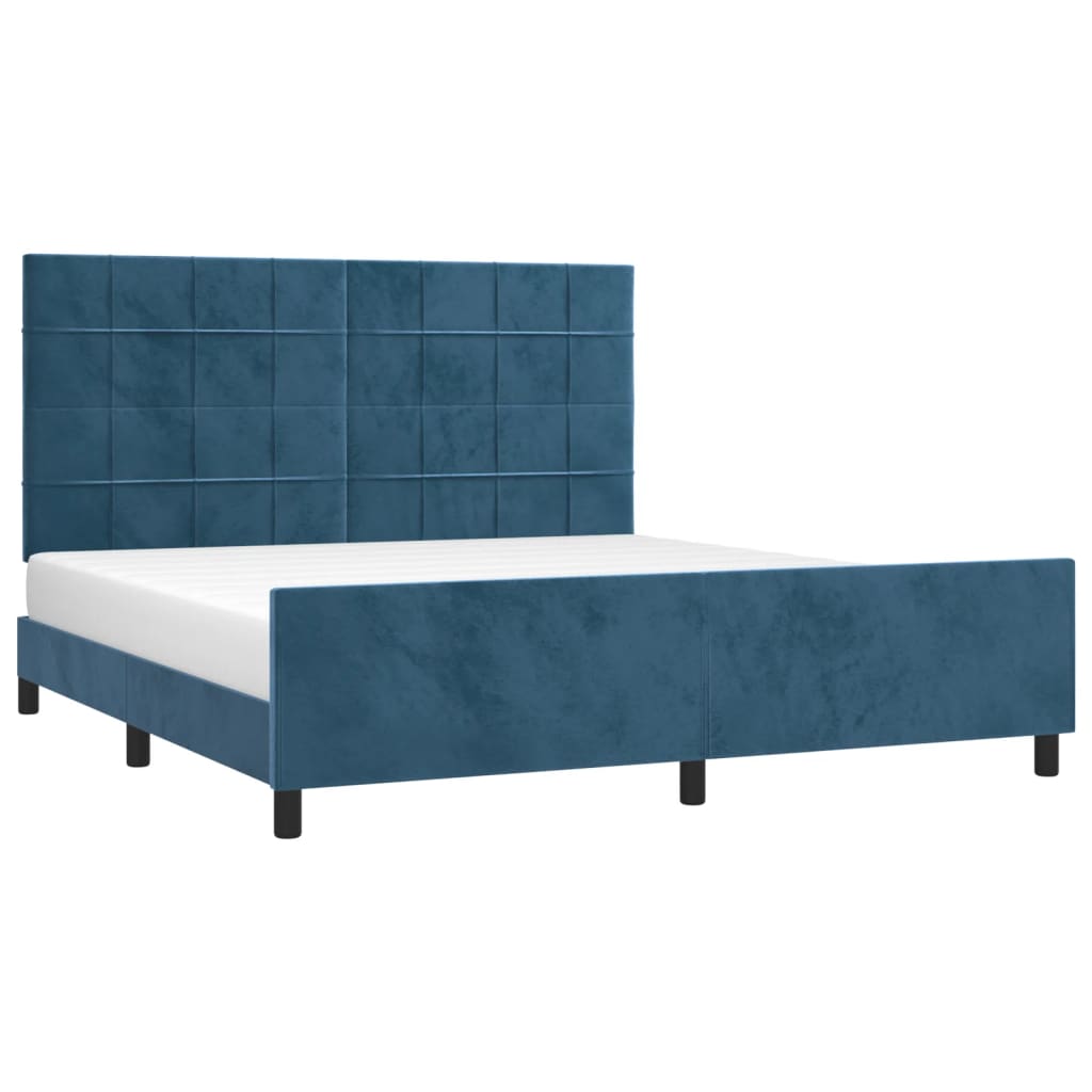 Bedframe Zonder Matras Fluweel 160 x 200 cm