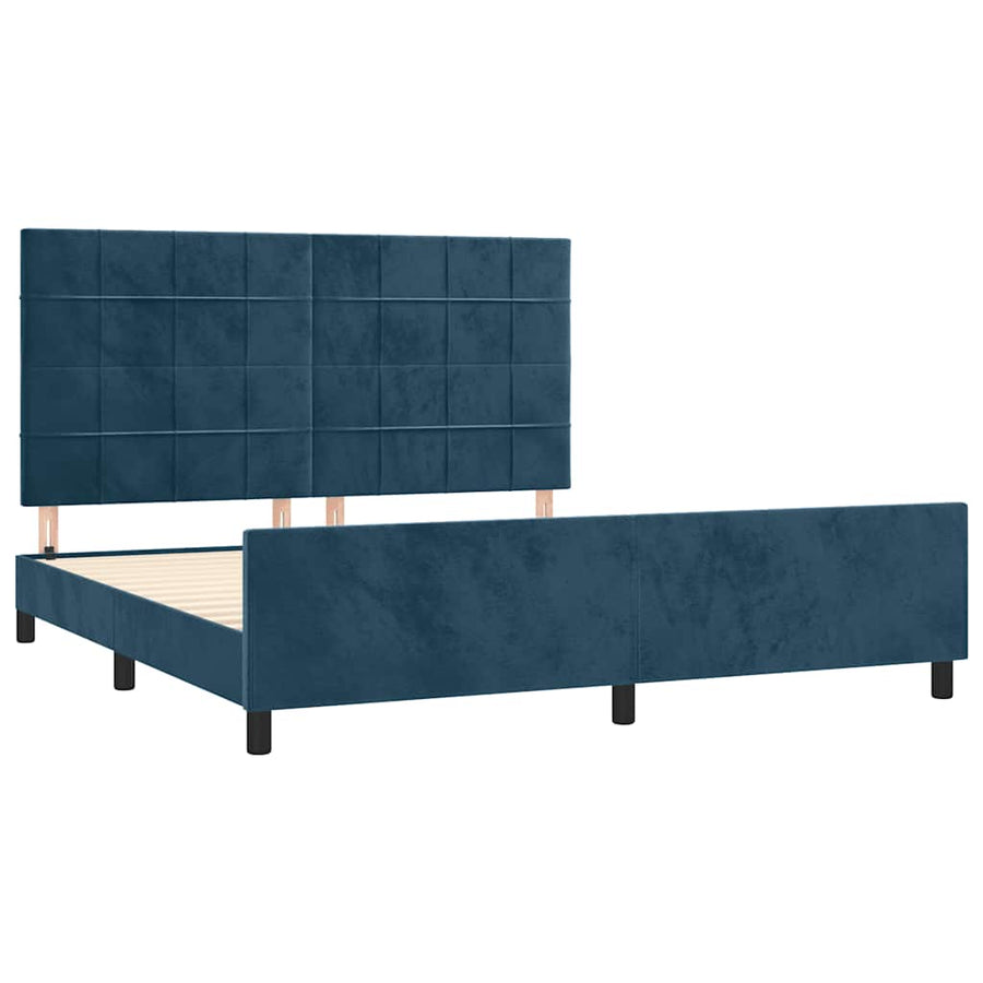 Bedframe Zonder Matras Fluweel 160 x 200 cm