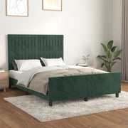 Bedframe 140x190 cm fluweel donkergroen