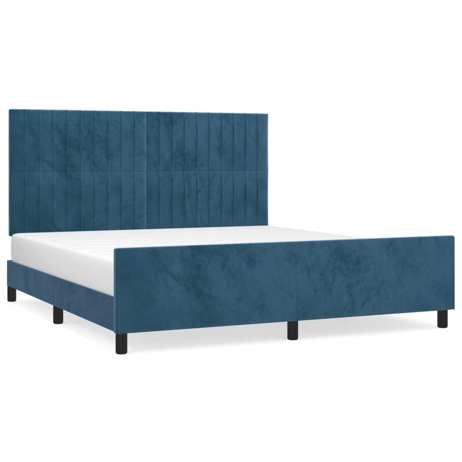 Bedframe Zonder Matras Fluweel 160 x 200 cm