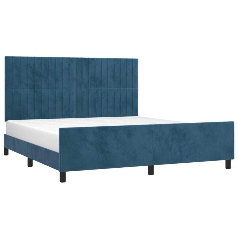 Bedframe Zonder Matras Fluweel 160 x 200 cm