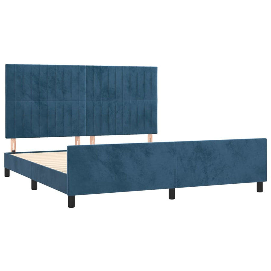 Bedframe Zonder Matras Fluweel 160 x 200 cm