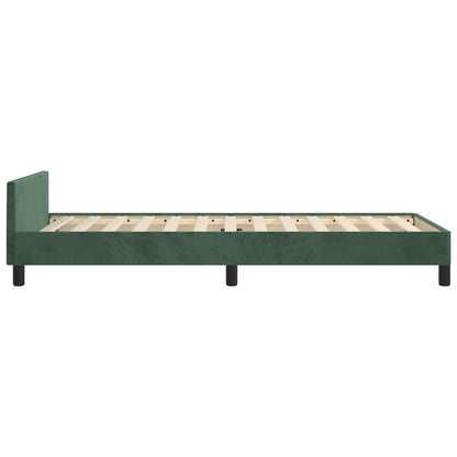 Bedframe Met Hoofdeinde Fluweel Donkergroen 80 x 200 cm Getuft ontwerp