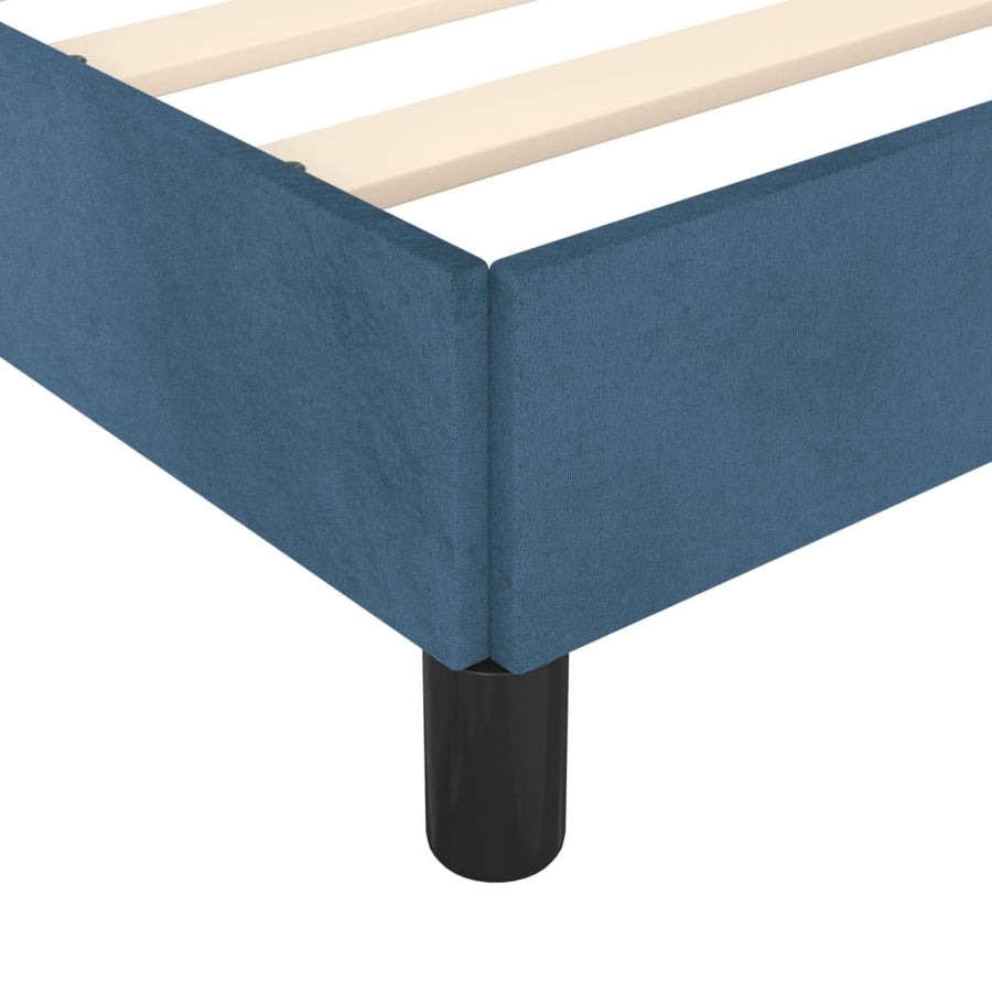 Bedframe Met Hoofdeinde Fluweel Donkerblauw 80 x 200 cm Getuft ontwerp
