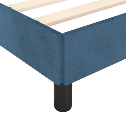 Bedframe Met Hoofdeinde Fluweel Donkerblauw 90 x 200 cm Getuft ontwerp