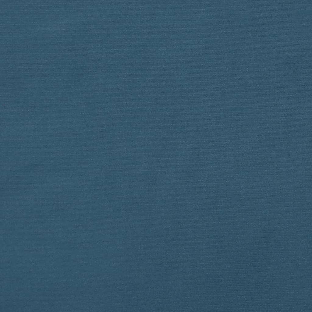 Bedframe Met Hoofdeinde Fluweel Donkerblauw 90 x 200 cm Getuft ontwerp