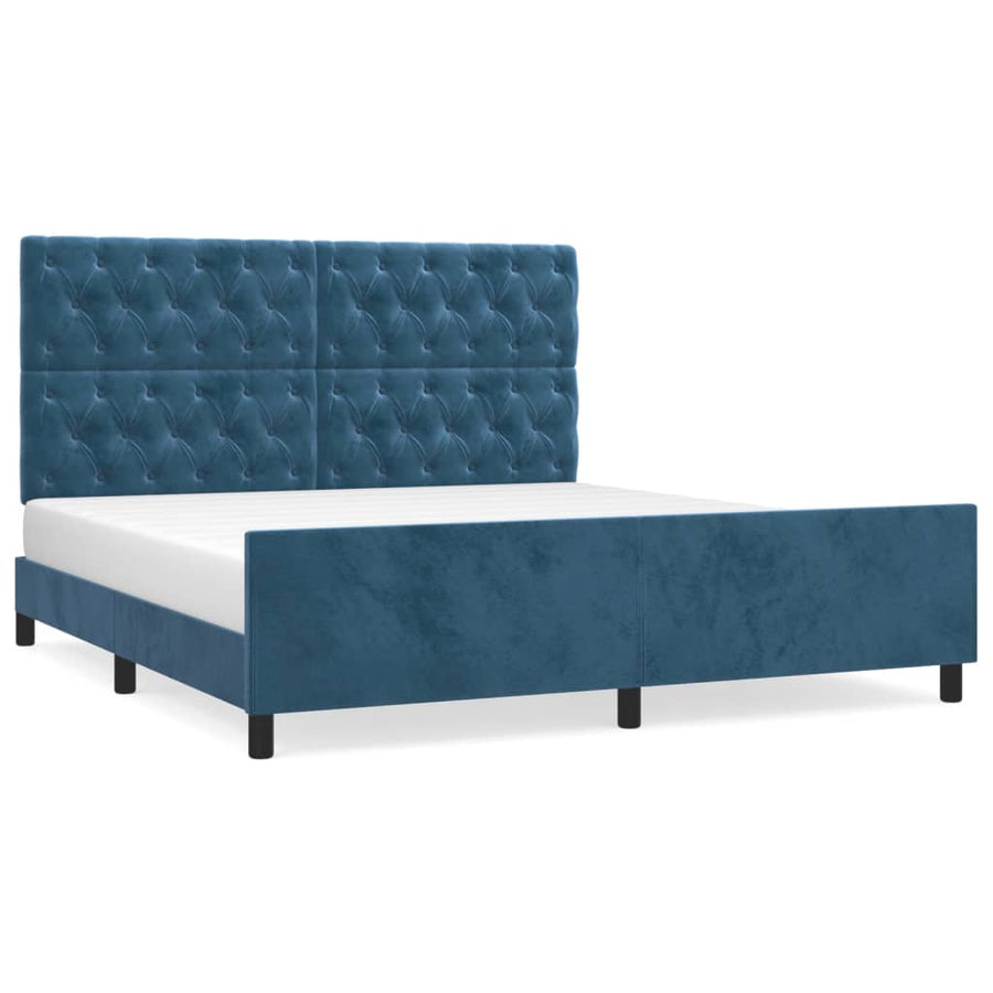 Bedframe Zonder Matras Fluweel 160 x 200 cm