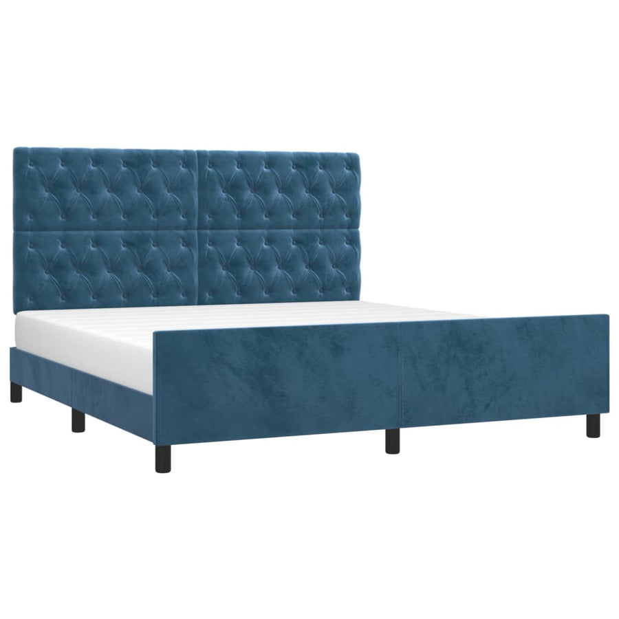 Bedframe Zonder Matras Fluweel 160 x 200 cm