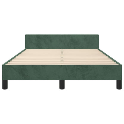Bedframe Met Hoofdeinde Fluweel Donkergroen 120 x 200 cm Knopen