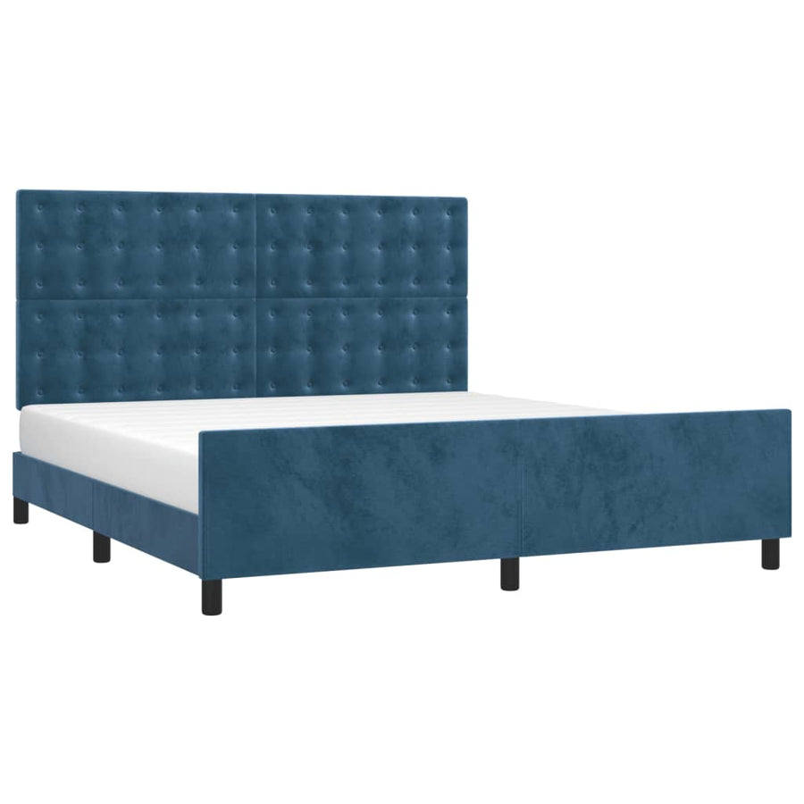 Bedframe Zonder Matras Fluweel 160 x 200 cm
