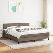 Boxspring met matras 180x200 cm taupe