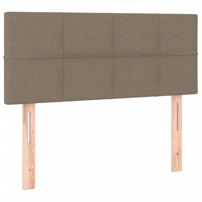 Boxspring met matras stof taupe 90x190 cm 90 x 190 cm Taupe
