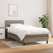 Boxspring 100x200 cm taupe met matras