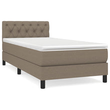 Boxspring met matras stof taupe 80x200 cm 80 x 200 cm Getuft ontwerp