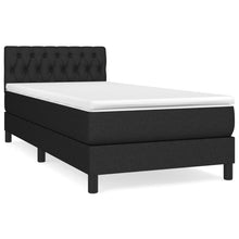 Boxspring Met Matras Stof Zwart 90 x 190 cm Getuft ontwerp