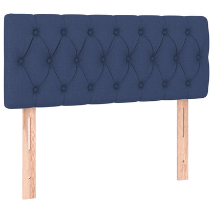 Boxspring Met Matras Stof Blauw 120X200 Cm 120 x 200 cm Getuft ontwerp