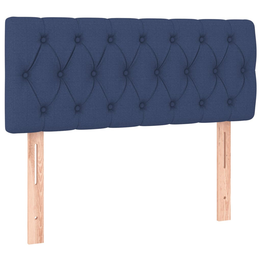 Boxspring Met Matras Stof Blauw 120X200 Cm 120 x 200 cm Getuft ontwerp