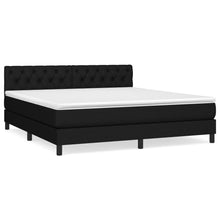 Boxspring Met Matras Stof Zwart 160 x 200 cm Getuft ontwerp