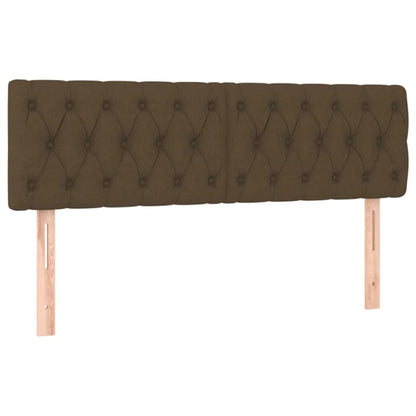 Boxspring Met Matras Stof Donkerbruin 160 x 200 cm Getuft ontwerp