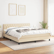 Boxspring met matras 160x200 cm crème