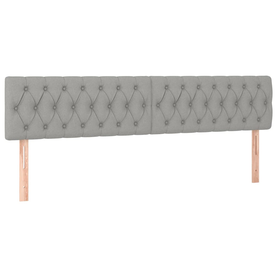 Boxspring Met Matras Stof Lichtgrijs 180 x 200 cm Getuft ontwerp