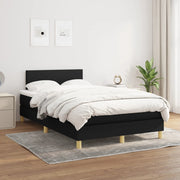 Boxspring met matras 120x200 cm zwart