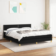 Boxspring met matras 180x200 cm zwart