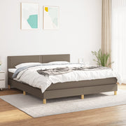 Boxspring 180x200 cm taupe pocketvering matras