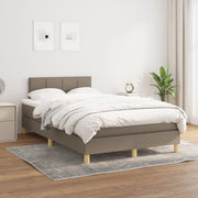 Boxspring 120x200 cm taupe met matras