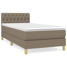 Boxspring Met Matras Stof Taupe 100 x 200 cm Getuft ontwerp