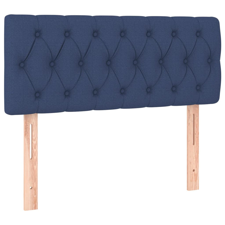 Boxspring Met Matras Stof Blauw 120X200 Cm 120 x 200 cm Getuft ontwerp