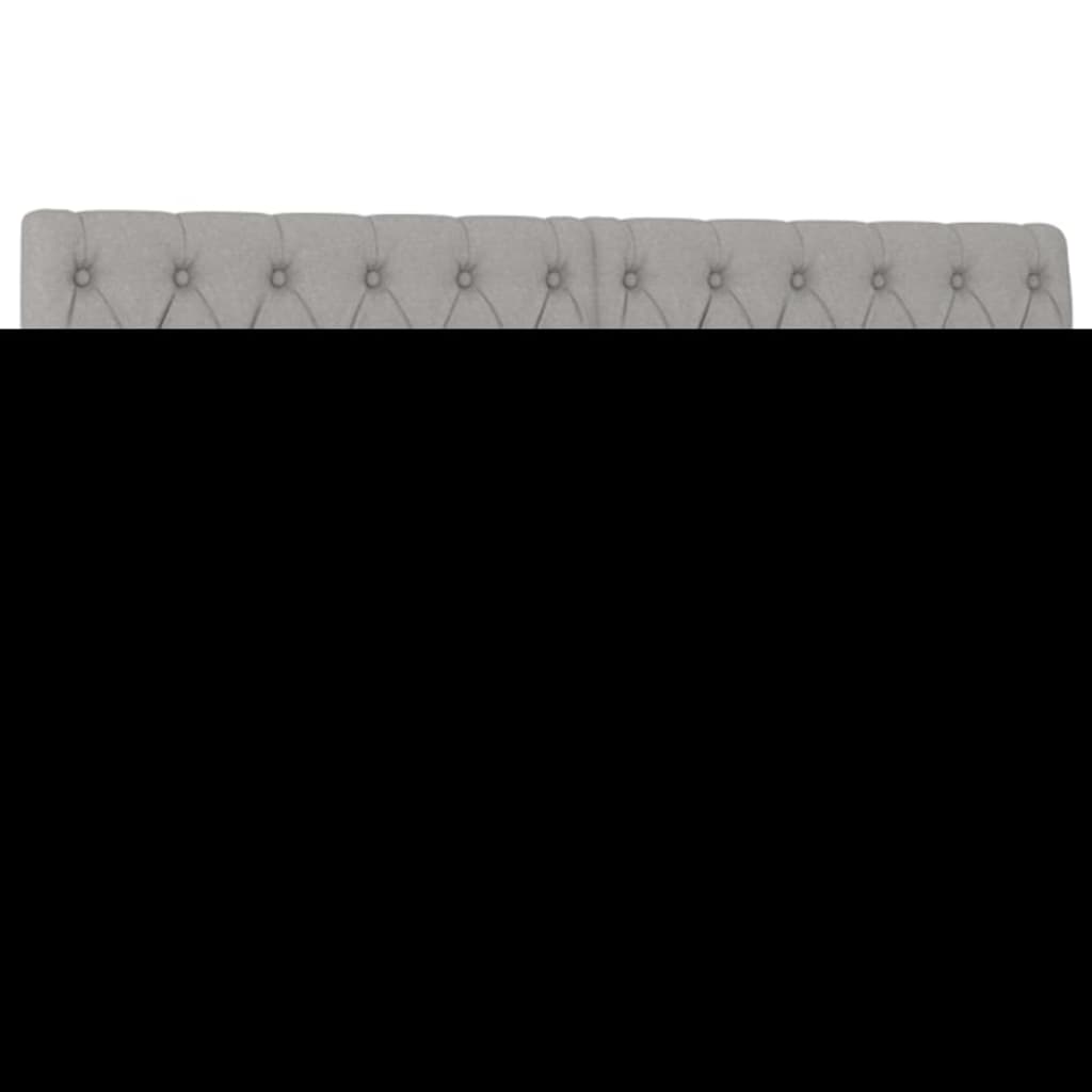 Boxspring Met Matras Stof Lichtgrijs 140 x 200 cm Getuft ontwerp