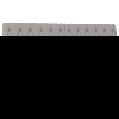 Boxspring Met Matras Stof Lichtgrijs 140 x 200 cm Getuft ontwerp