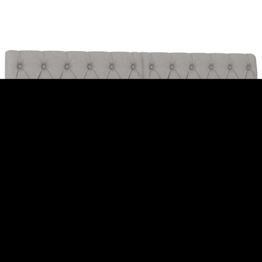 Boxspring Met Matras Stof Lichtgrijs 140 x 200 cm Getuft ontwerp