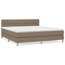 Boxspring Met Matras Stof Taupe 160 x 200 cm Getuft ontwerp
